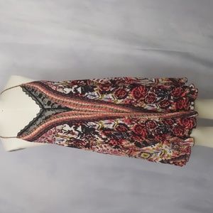 Free People, BoHo Dress, Coverup, Hippie Dress, Large, Breezy Floral and Lace